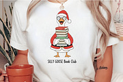 Christmas Goose Book Club PNG, an Illustration by Craft Nest (Thumbnail 2 of 6)