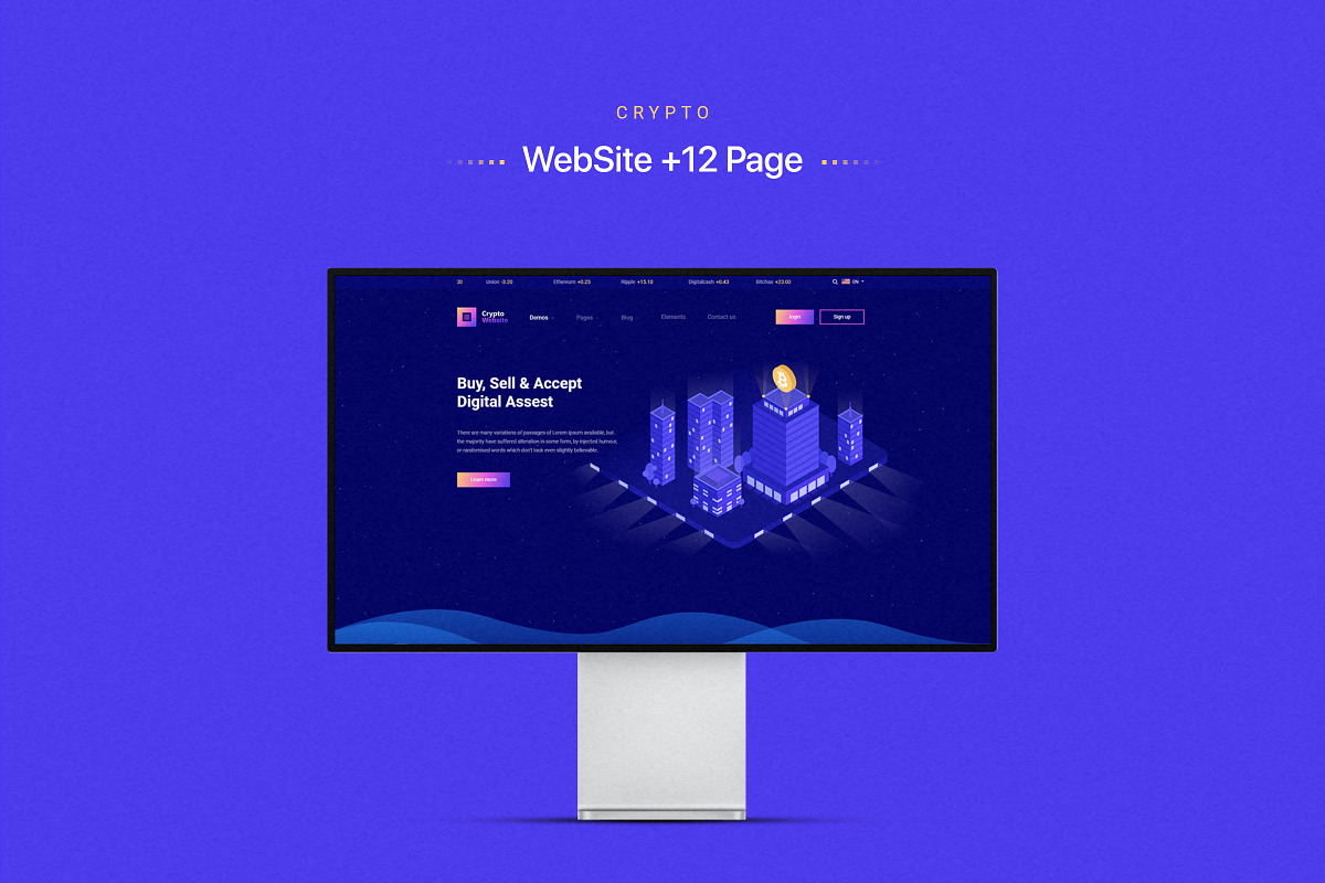 Crypto HTML Web Template, a HTML Template by TemplateZuu (Photo 4 of 11)