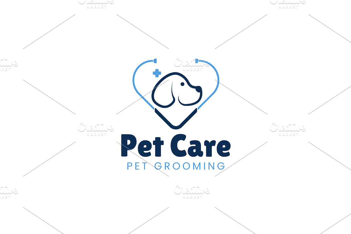 Pet care logo icon illustration, a Branding & Logo Template by Dyn Studio