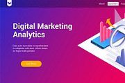 Isometric landing page template, a Templates & Theme by Genestro Shop (Thumbnail 3 of 5)