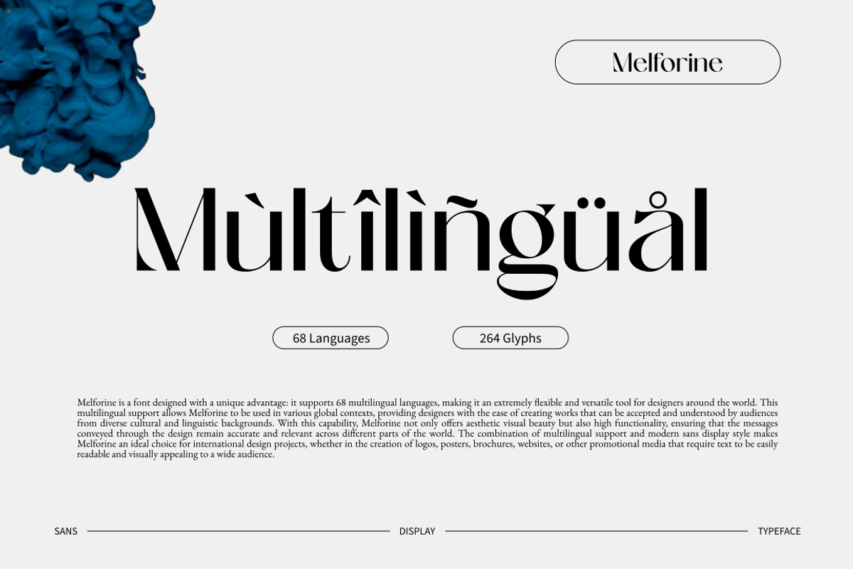 Melforine | History Display Font preview 5