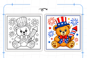 Bold and Easy 4th of July Coloring, a Seasonal Illustration by Coco Bloom (Thumbnail 7 of 8)