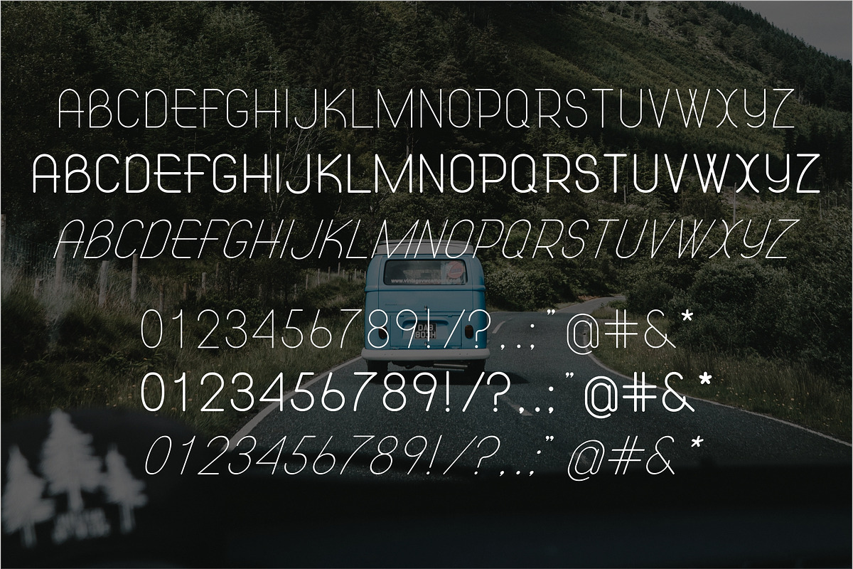 Atlas. Clean modern sans font. preview 6