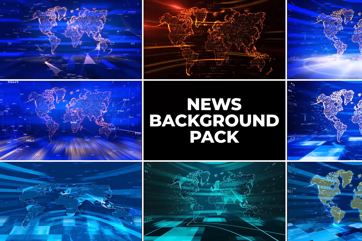 News Background Pack for FCPX, a Templates & Theme by FlashFXbox (Photo 1 of 2)