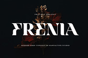 Frenia Modern Serif Typeface, a Serif Font by RantautypeStudio (Thumbnail 1 of 15)
