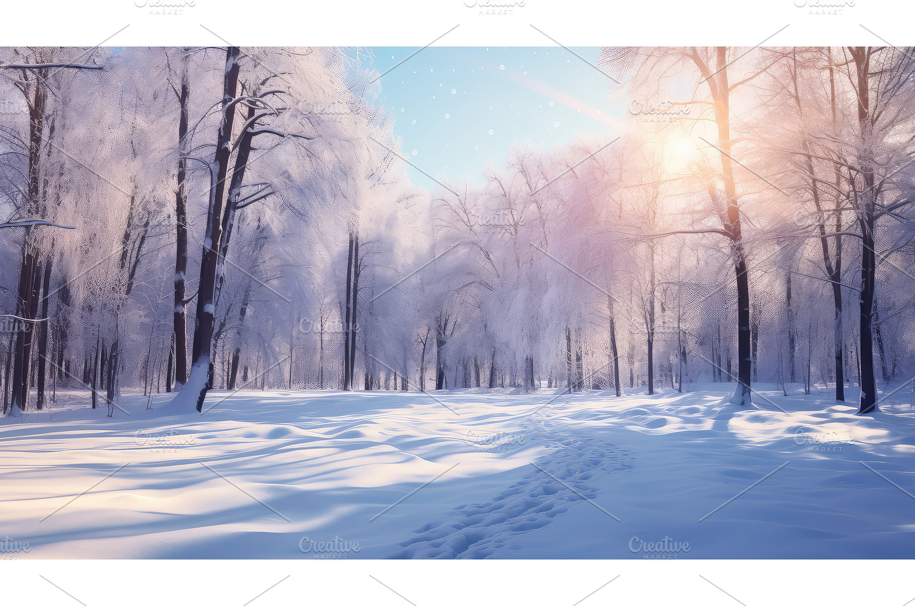 tree forest scene sunny glistening, a Nature Photo by pikepicture
