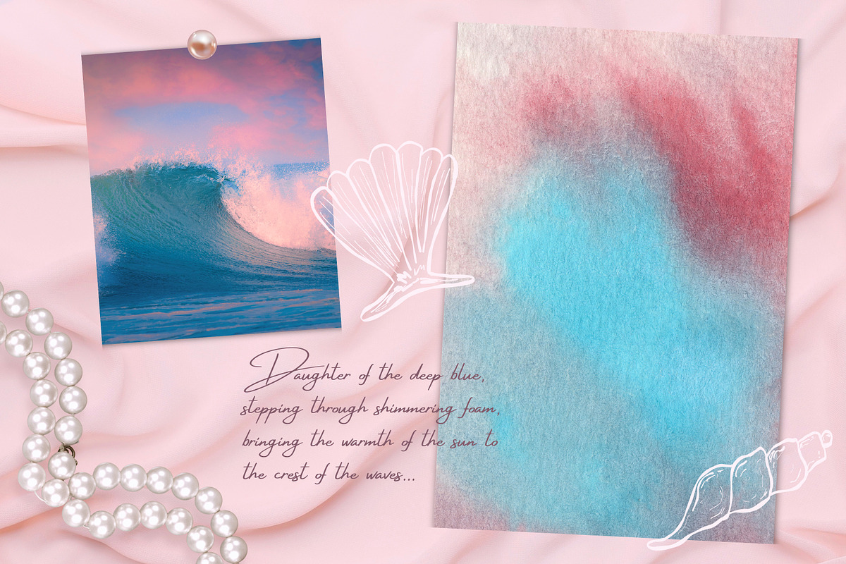 Romantic Hand-Painted Backgrounds, a Background Graphic by Enia Grace (Photo 10 of 17)