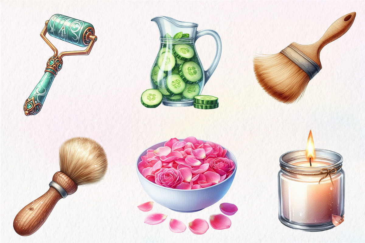 Spa Day Sublimation Clipart Bundle, an Illustration by CreationArt (Photo 3 of 5)