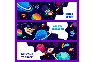 Galaxy Space Banners