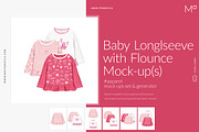 Baby Longsleeve with Flounce Mock-up, a Shirt Mockup by Mocca Mockups Store (Thumbnail 2 of 22)