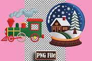 Christmas Embroidery Clipart Bundle, a Seasonal Illustration by protabsorkar11 (Thumbnail 10 of 10)