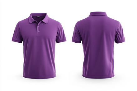 Purple Polo Shirt Mockup Front and B, a Beauty & Fashion Photo by Pixeness