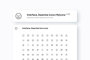 Interface, Essential, UI line icons, an Outline Icon by Myicons (Thumbnail 2 of 17)