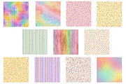 rainbow sprinkles on pastel pink, an Illustration by Designworld (Thumbnail 3 of 4)