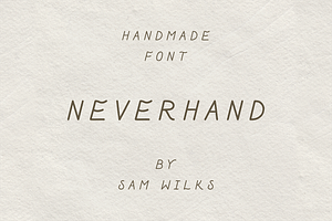 Neverhand Custom Handmade Font