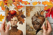 FALL WOMEN PORTRAITS JUNK JOURNAL, a Person Illustration by Daring Digies (Thumbnail 6 of 6)