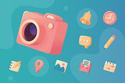 3D Social Media Icon sET, a Templates & Theme by studiogstock (Thumbnail 1 of 3)
