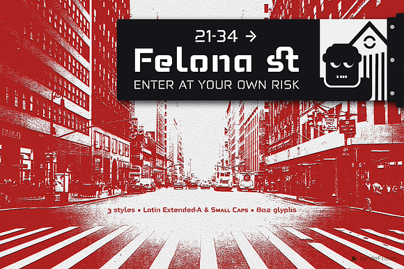 Felona St 6 Neo Stencil Fonts