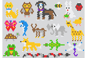 Mosaic Animal Vector Animalistic