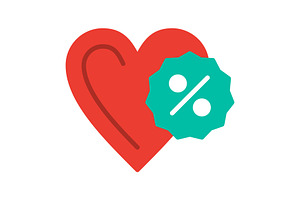 Heart Flat Icon, a Duotone Icon by Pexelpy