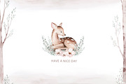 Watercolor woodland collection, an Animal Illustration by Peace ART (Thumbnail 14 of 14)