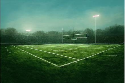 Football socer ball on field, a Sports & Recreation Photo by Neirfy