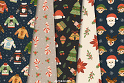 Cozy Christmas Clipart and Patterns, a Seasonal Illustration by Drafts n Doodles (Thumbnail 5 of 12)