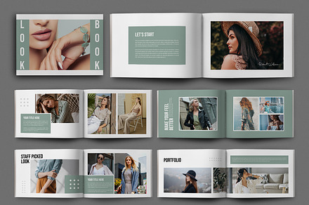 Look book Magazine Template, a Magazine Template by MightyDesign