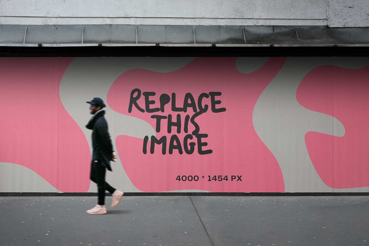 Sidewalk Billboard Mockup, an Advertising Mockup by GearShift (Photo 1 of 4)