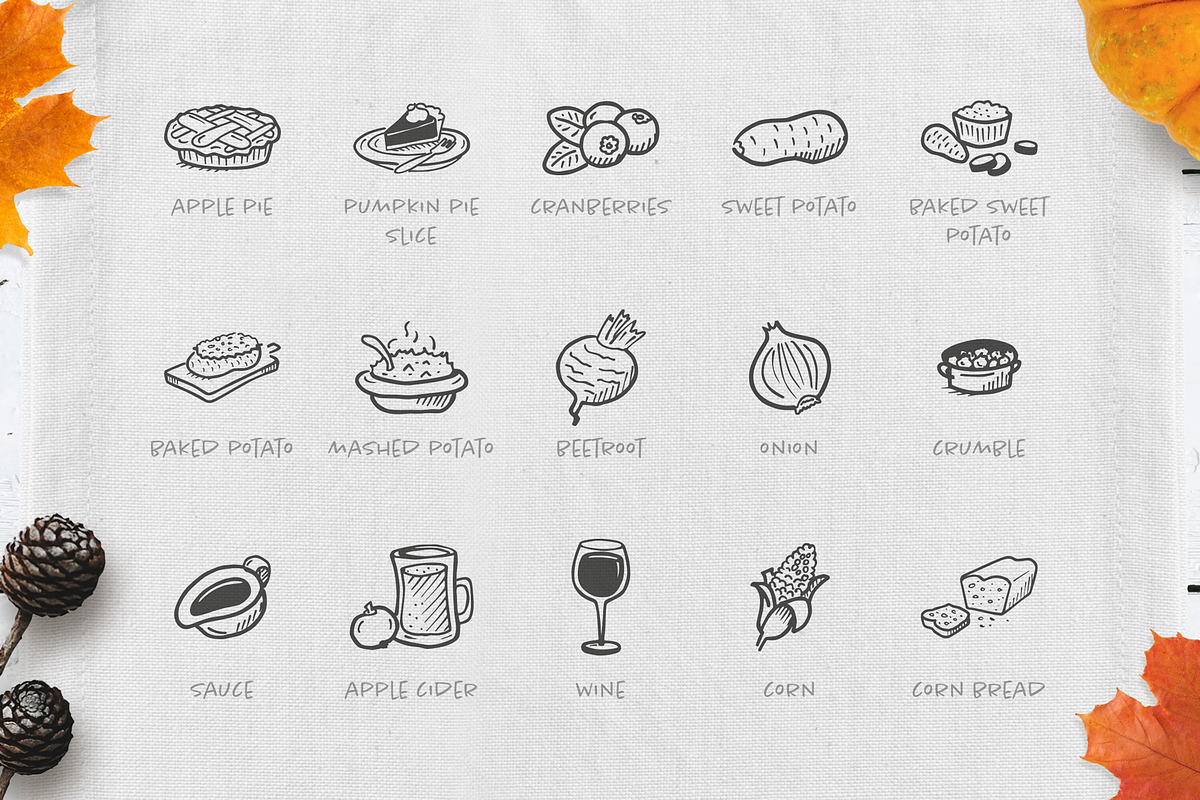 Thanksgiving - Hand Drawn Icons, an Icon by Good Stuff No Nonsense (Photo 4 of 7)