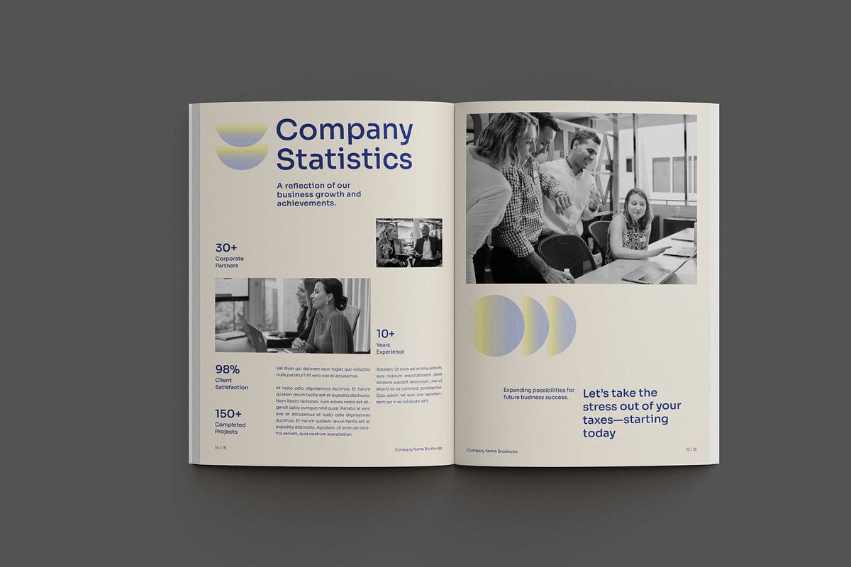 Blue Modern Corporate Brochure, a Brochure Template by Neermana (Photo 10 of 11)
