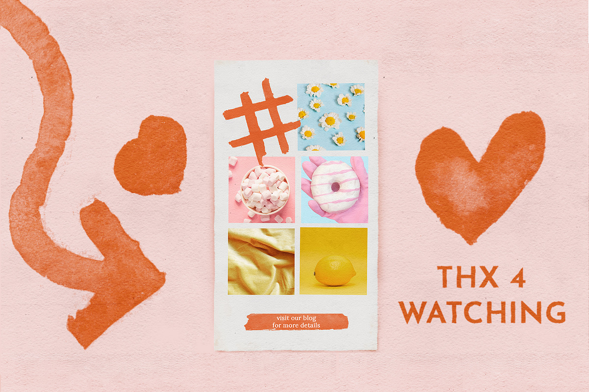 INK & WATERCOLOR animated bundle, a Social Media Template by As Good As Possible (Photo 13 of 13)