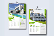 12-page wall calendar 2024, a Templates & Theme by pixelcreatx (Thumbnail 3 of 7)