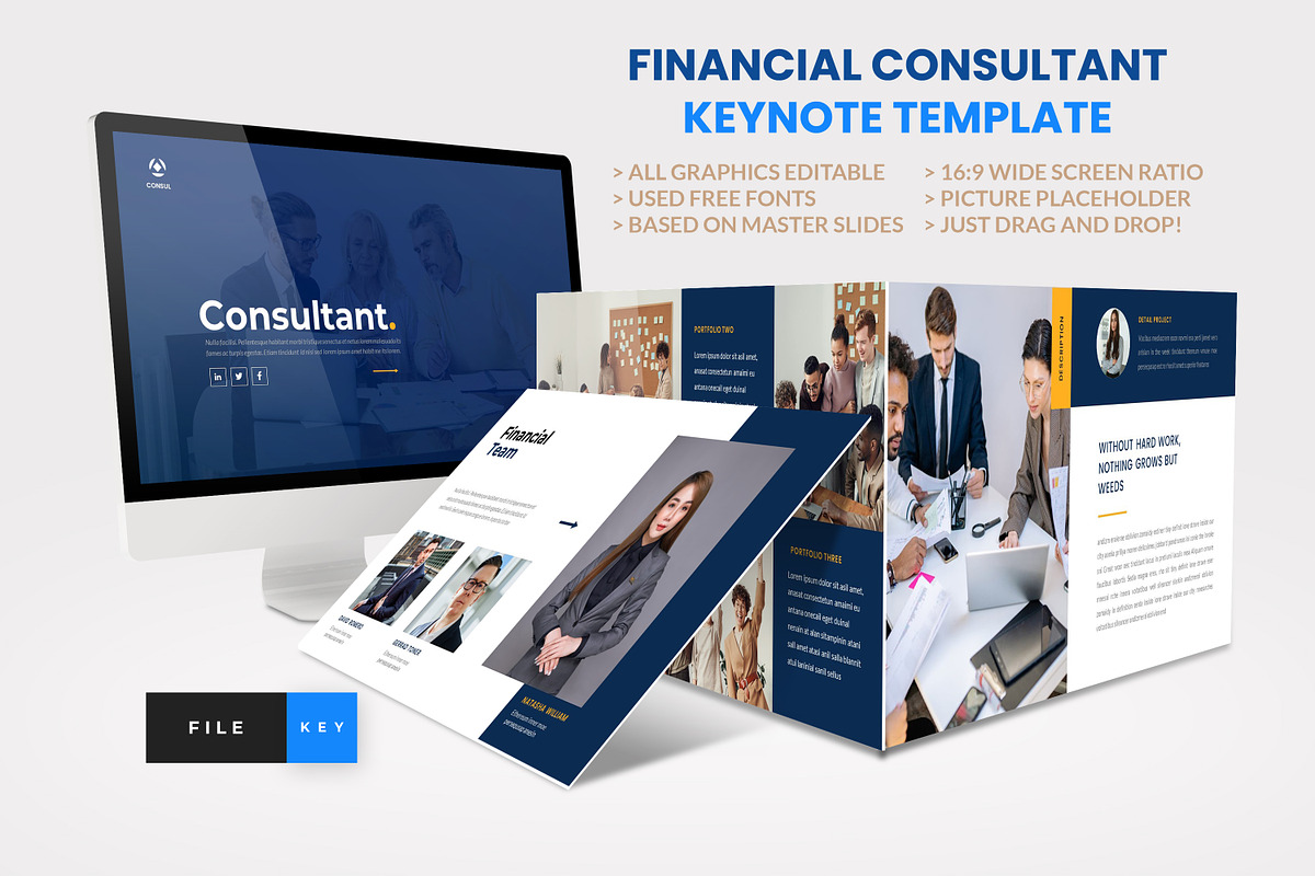Financial Planner Consultant Keynote, a Presentation Template by Art StoreID (Photo 1 of 5)