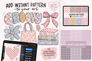 Gingham Checkered Procreate Brushes, a Brush Add-On by Mastilo Designs (Thumbnail 1 of 8)