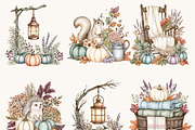 Rustic Autumn Wildlife Clipart, an Object Illustration by BusyDaydesign (Thumbnail 3 of 9)