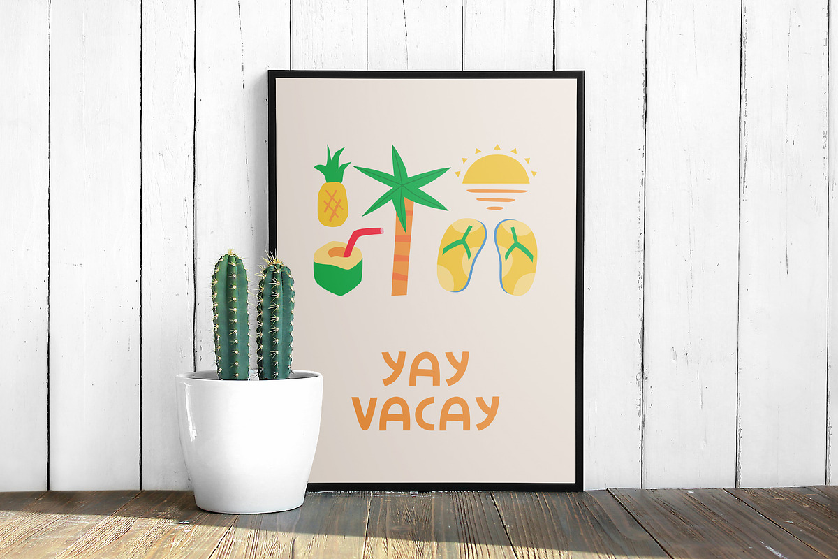 Summer Vibe | Clipart + patterns, an Illustration by katieromanoff_art (Photo 13 of 19)
