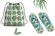 Watercolor Tropical Leaves, a Decorative Illustration by MayaNavits (Thumbnail 7 of 12)