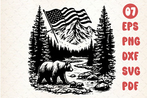 Mountain SVG, Mama Bear SVG  You w, an Illustration by Rose Art