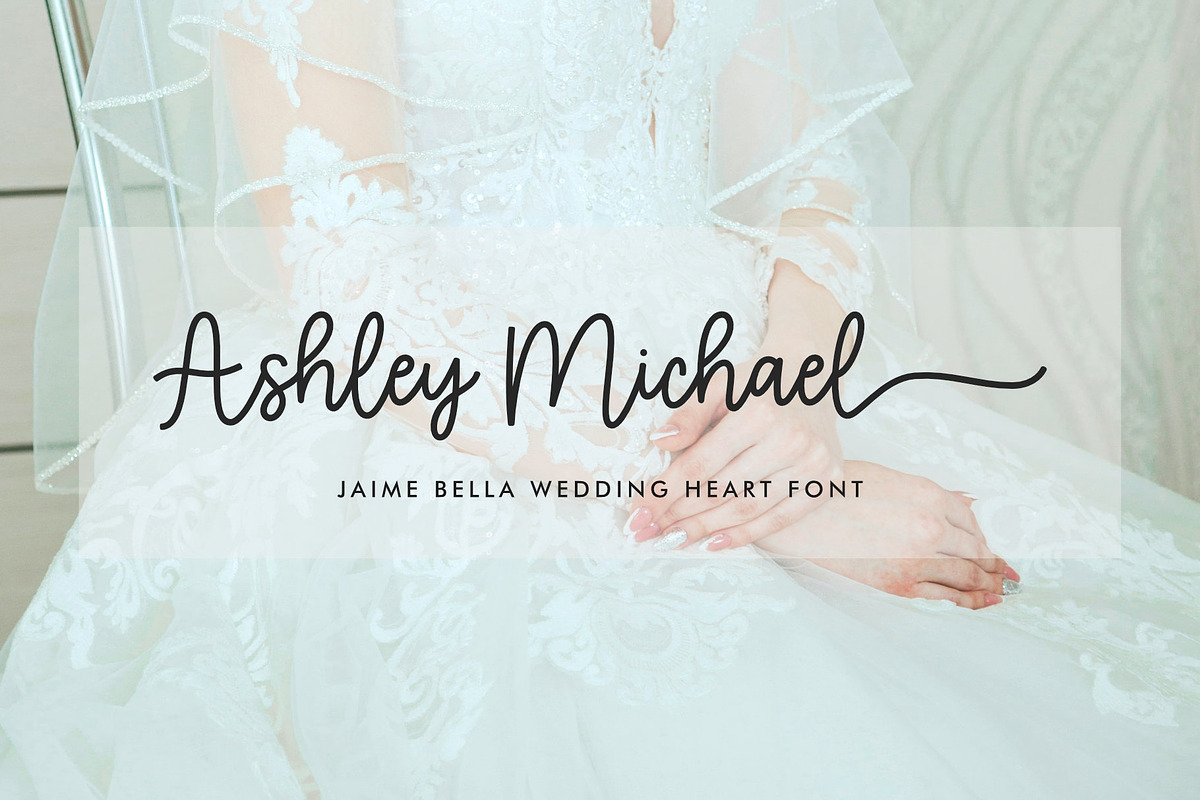 Jaime Bella - Wedding Heart Font, a Script Font by Jimtype Studio (Photo 4 of 10)