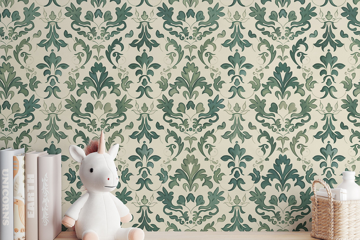 Damask Antique Arabesque Ornament 7, a Pattern Graphic by Olya Creative (Photo 6 of 11)
