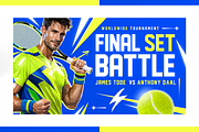 Tennis YouTube Thumbnail Pack, a Social Media Template by OnurDemircan (Thumbnail 4 of 6)