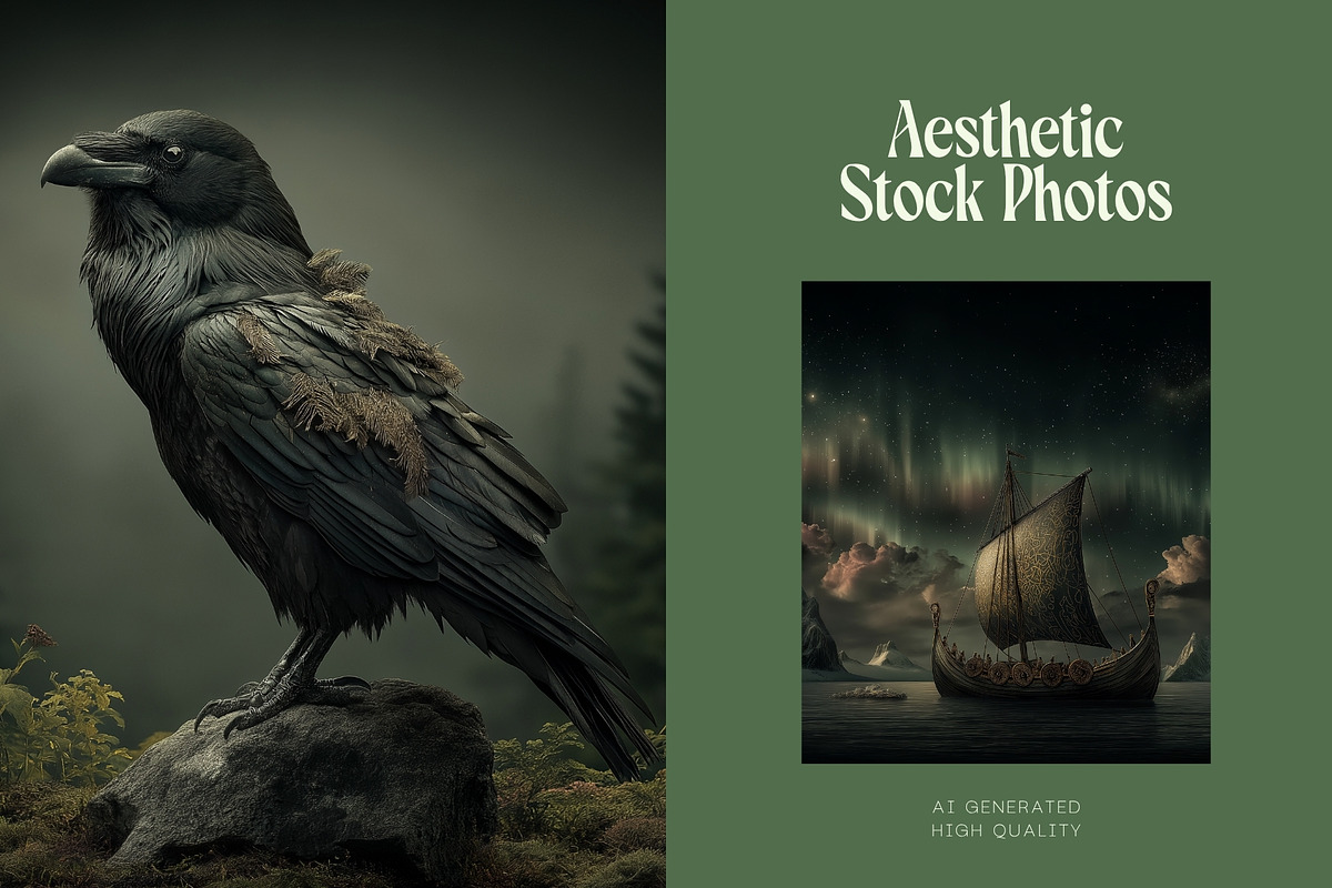 30 Nordic Fantasy Backgrounds, a Decorative Illustration by Incomelion (Photo 11 of 13)
