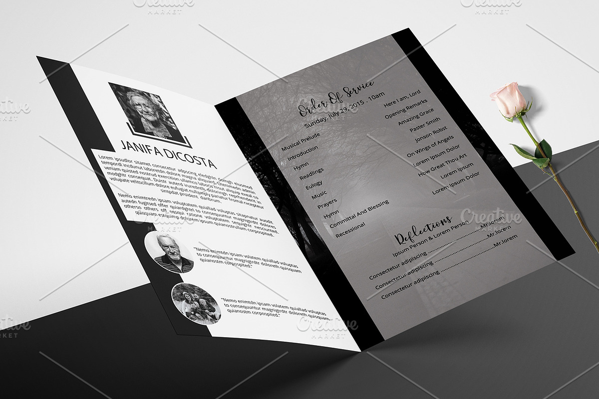Funeral Program Template-V913, a Brochure Template by Template Shop (Photo 2 of 4)
