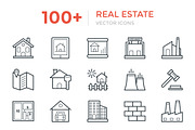 100+ Real Estate Vector Icons, an Outline Icon by Vectors Market (Thumbnail 1 of 3)
