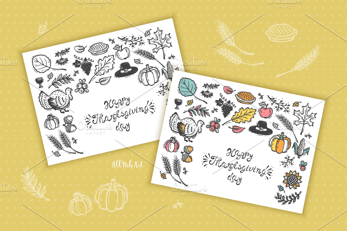 Thanksgiving Day, Fall Patterns, a Pattern Graphic by AllNikArt (Photo 13 of 13)