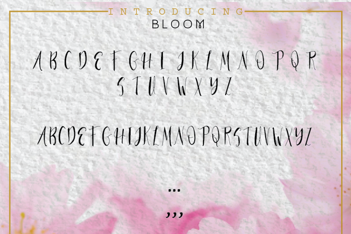 BLOOM FONT, a Script Font by MVMG (Photo 2 of 2)