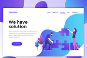 Landing page templates, a Templates & Theme by Creative Graphics (Thumbnail 6 of 12)