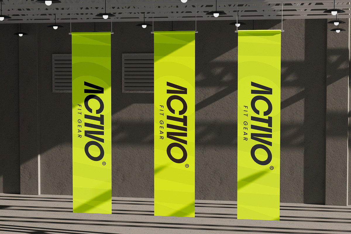 Exhibition Flag Mockup, an Advertising Mockup by SLAB! Design (Photo 6 of 7)