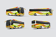 Coach Bus Mock-Up, a Product Mockup by DesignRushMarket (Thumbnail 1 of 7)
